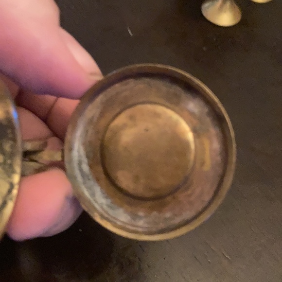 India Brass Mini Coffee Set - Picture 3 of 12